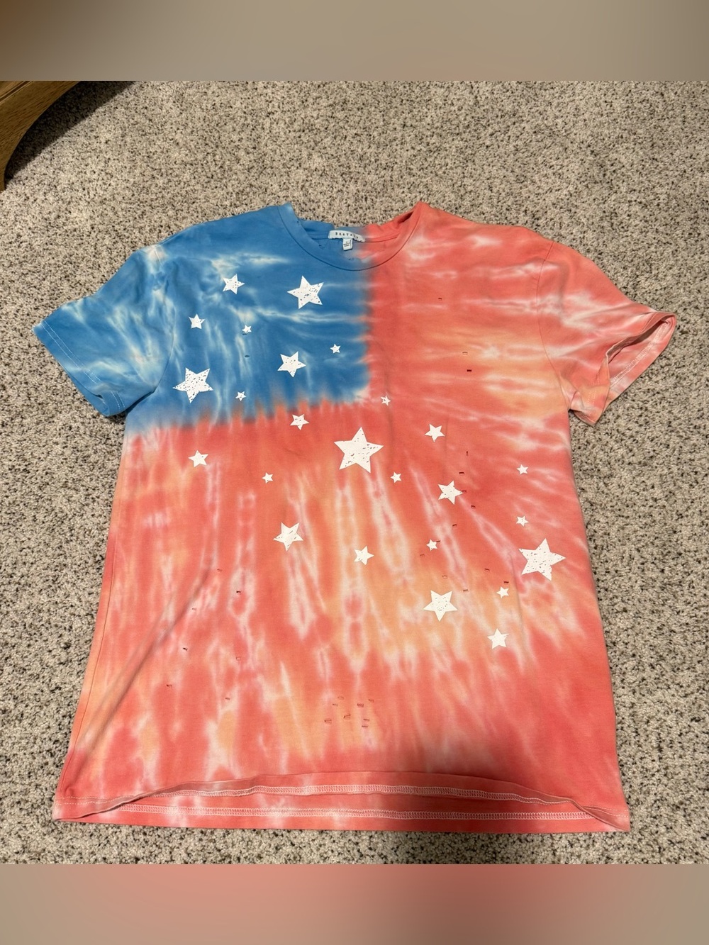 BaeVely distressed tie die shirt